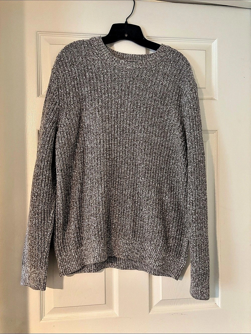 Banana Republic Marled Crew Neck Sweater in Gray Large Like New